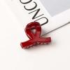 Korean Acrylic Red Geometric Hair Claw for Women Fashion Small Large Square Hair Crabs Clip Hair Clamps Hair Accessories