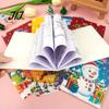 Stocking Stuffers for Kids 8PCS Christmas Themed Coloring Book, Educational Activities Thickened Paper Fun Pages Parties Craft Supplies, Creative
