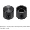 uxcell Aluminum Potentiometer Inner Diameter x Outer Diameter x Universal Volume and Tone Control Knobs for Guitar and Black 4-Piece Knobs, 1/4"