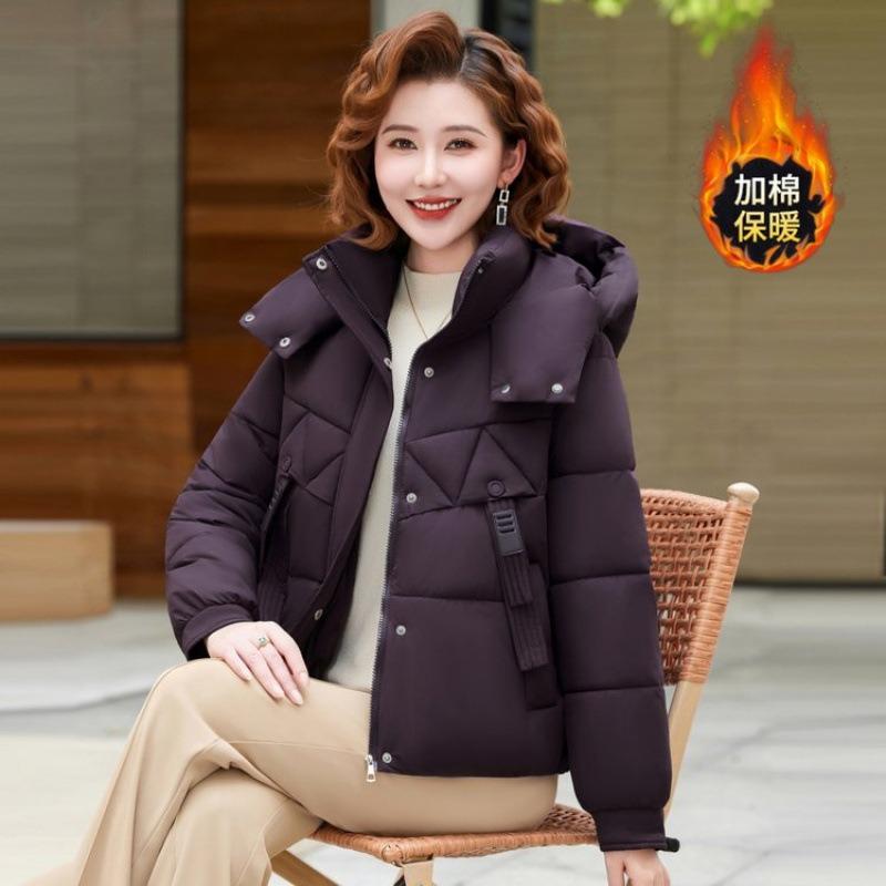 Hooded Cotton-padded Clothes New Winter Small Thickened Cotton-padded Jackets Warm Cotton-padded Jackets Women