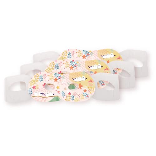 Honyarado Shimaenaga (Long-tailed Tit) Eye Mask, Flower, 3-Pack, RLK38785