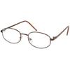 Fujita Optical Reading Glasses for Metal Men, 3.0 Prescription, Frame, Brown, FR-05 +3.00