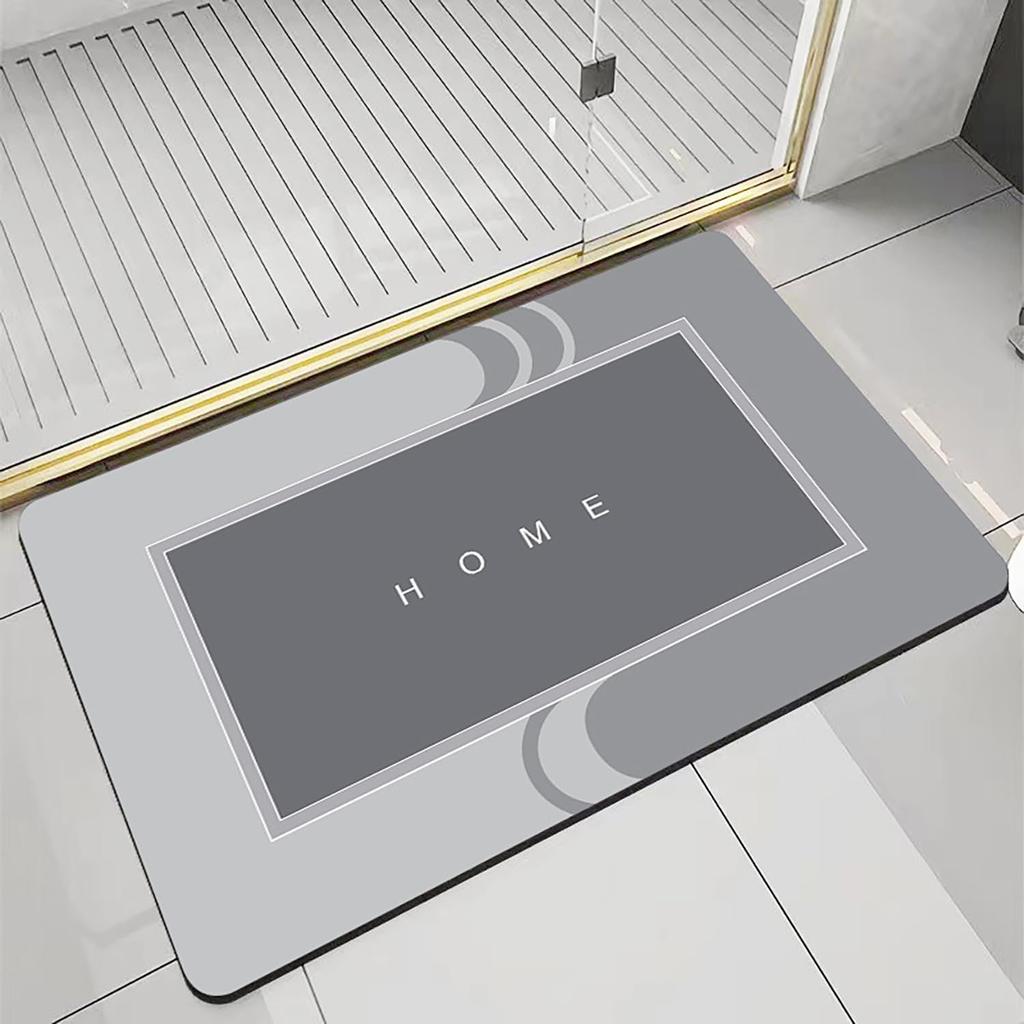 Bathroom Non-slip Mat Floor Bathroom Quick Drying Mat Toilet Door Soft Diatom Mud Absorbent Mat Dirt Resistant
