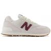 New Balance 574 Bone White Burgundy Unisex Sneakers Cream Black U574NOW