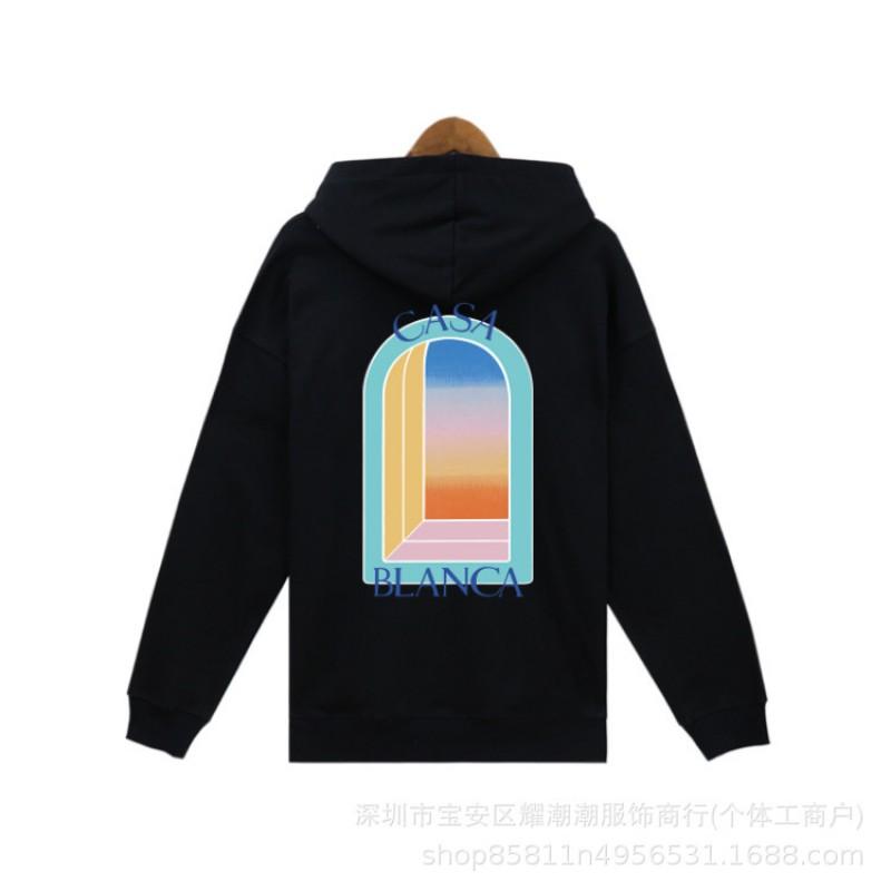 Casablanca Street Limited Winter Hoodie Men Women Printed Loose Fit