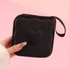 Charger lid storage bag, cute 3D heart-shaped wave design charger protector travel storage box, headphone cable protector cable