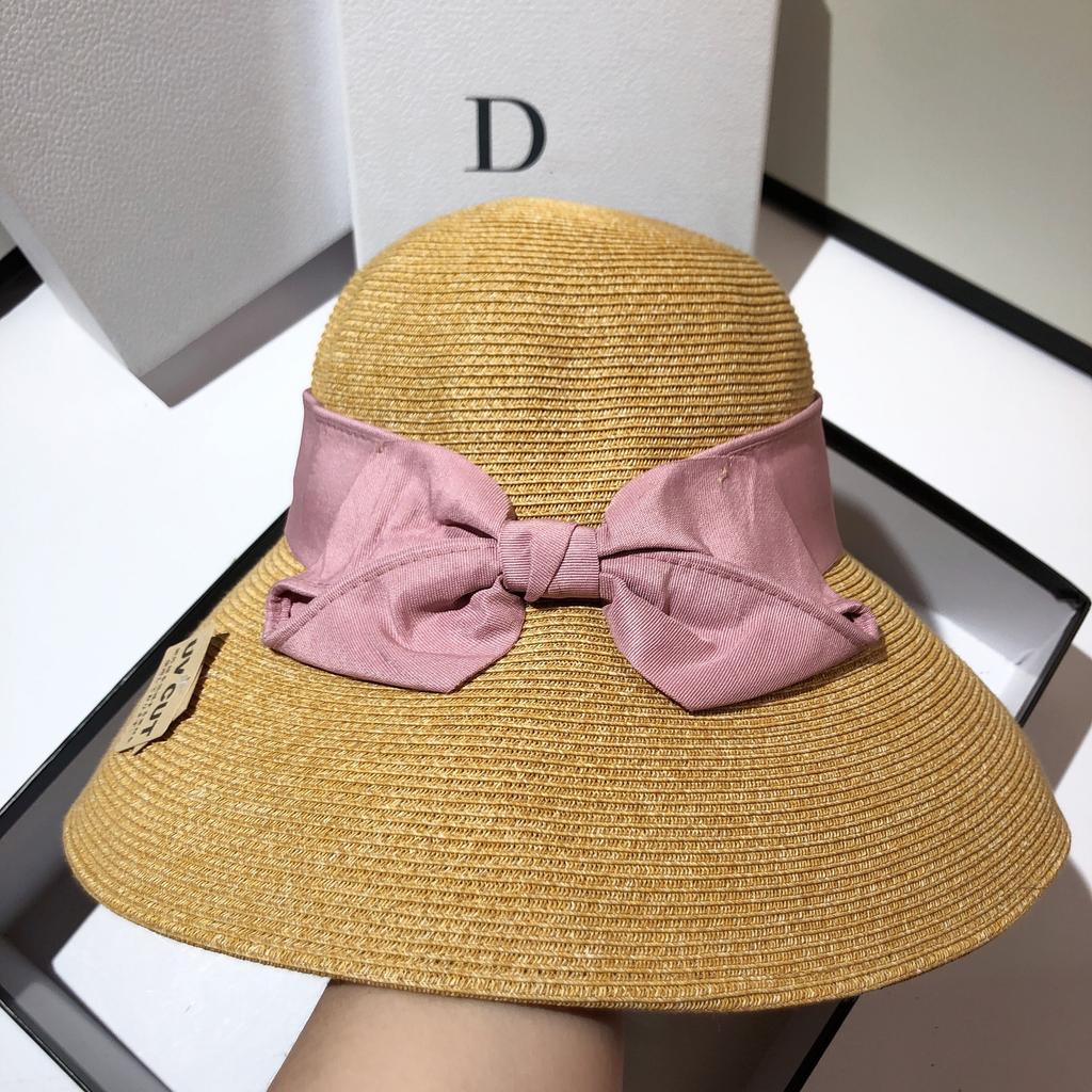 Sun Li Star With Straw Hat Japan Imported Uv Anti-Ultraviolet Big Brim Sun Hat Women Summer Travel Foldable
