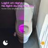 1PC Luce Notturna per WC con Sensore di Movimento Luce LED per WC 7 Colori Ricaricabile Lampada Notturna LED per Decorazione Bagno Toilette