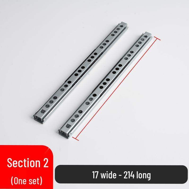 17-мм двухсторонний шариковый стальной направляющий рельс для выдвижных ящиков