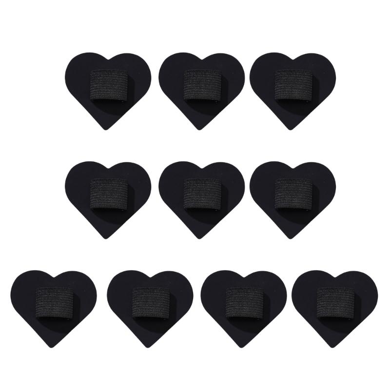 

Heart Base PU Leather Pen Stand With Strong Back Sticker For Notebook And Tablet Storage чорний