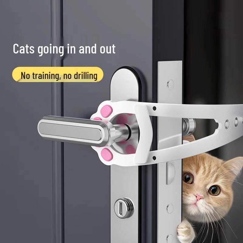 Pet Door Seam Vent: Cat & Dog Free Access Bedroom Latch
