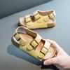New Summer Children's Sandals Korean Style Soft Sole Beach Shoes for Kids Girls Open-Toe Casual Shoes