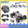 Remote Control Four-wheel Drive Vehicle Chassis Technical Building Blocks Power Function Motor Puzzle MOC Bricks Toy Accessories
