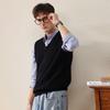 Komom Boka Men's V-Neck Wool Knit Vest