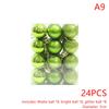 24Pcs 3Cm Christmas Ball Ornaments Xmas Tree Balls Christmas Tree Hanging Pendant Festive Party Supplies Christmas Decor