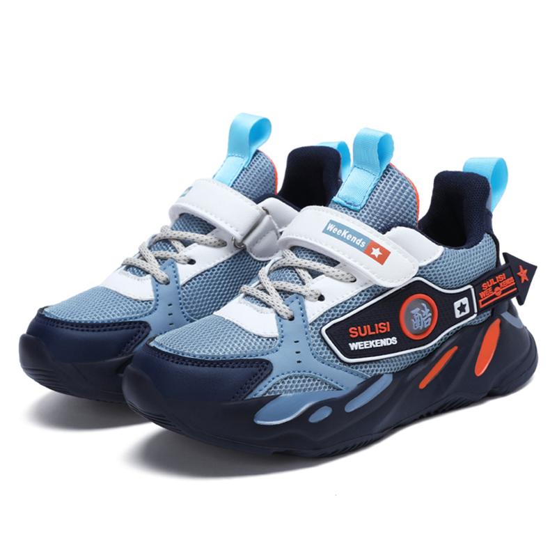 Fashion Boys' Shoes Breathable Mesh Children's Summer Casual Shoes Outdoor Non-slip Kids Lightweight Sneakers Size 28-39