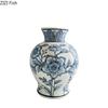 Blau-weiße Porzellanvase Kreative Vintage-Pflanzgefäße Tischdekoration Blumenarrangement Blumenvase Raumästhetik Dekor
