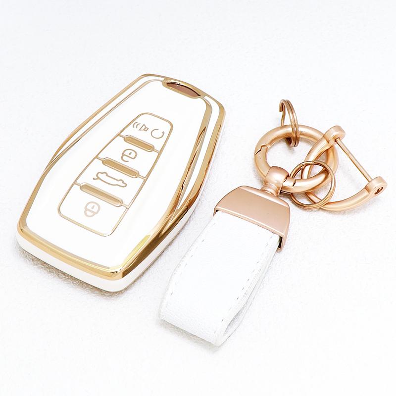 Tpu Car Key Case Cover Auto Shell Fob For Geely Coolray - Atlas Boyue Nl3 Emgrand X7 Ex7 Suv Gt Gc9 Borui
