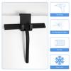 Shower Squeegee Bathroom Squeegee for Shower Glass Door Black Silicone Household Squeegee with Hook 8.93-Inch Cleaning Tool