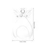 2-piece transparent angel vase set, decorative plant vase