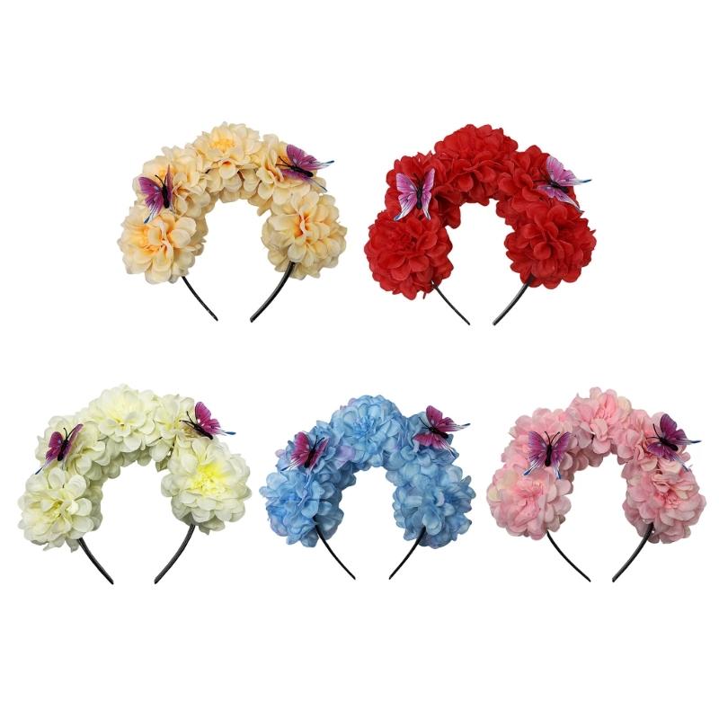 Eye Catching Flower Shape Headband Woman Girl Travling Photography Hairband