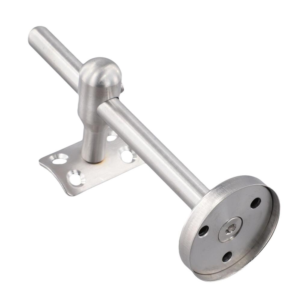 Silver Stair Handrail Bracket For 304 Stainless Steel Wall Support Bannister Rail Balustrade Strong Adjustable Rod Up To 145mm