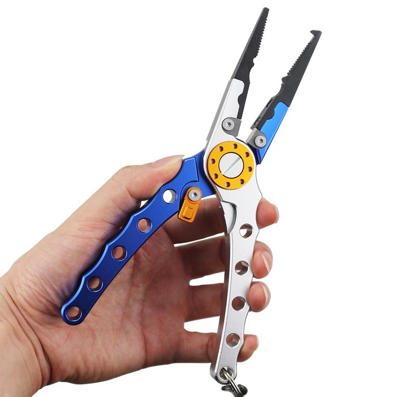 Fishing Pliers Saltwater Resistant Fishing Gear Fishing Pliers Line Cutter Hook Remover Fishing Tools Set for Fishing