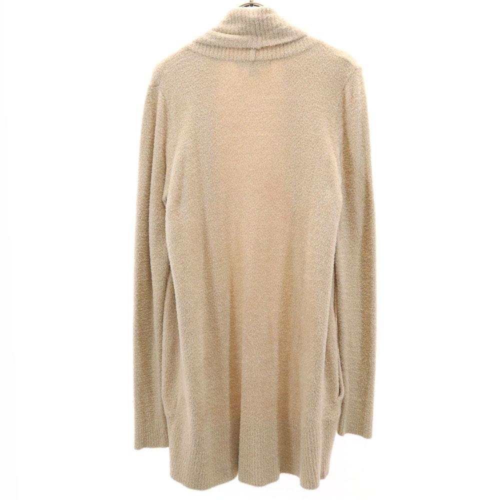 BAREFOOT DREAMS Long Sleeve Shawl Collar Cardigan S Beige Fluffy Roomwear Women Used
