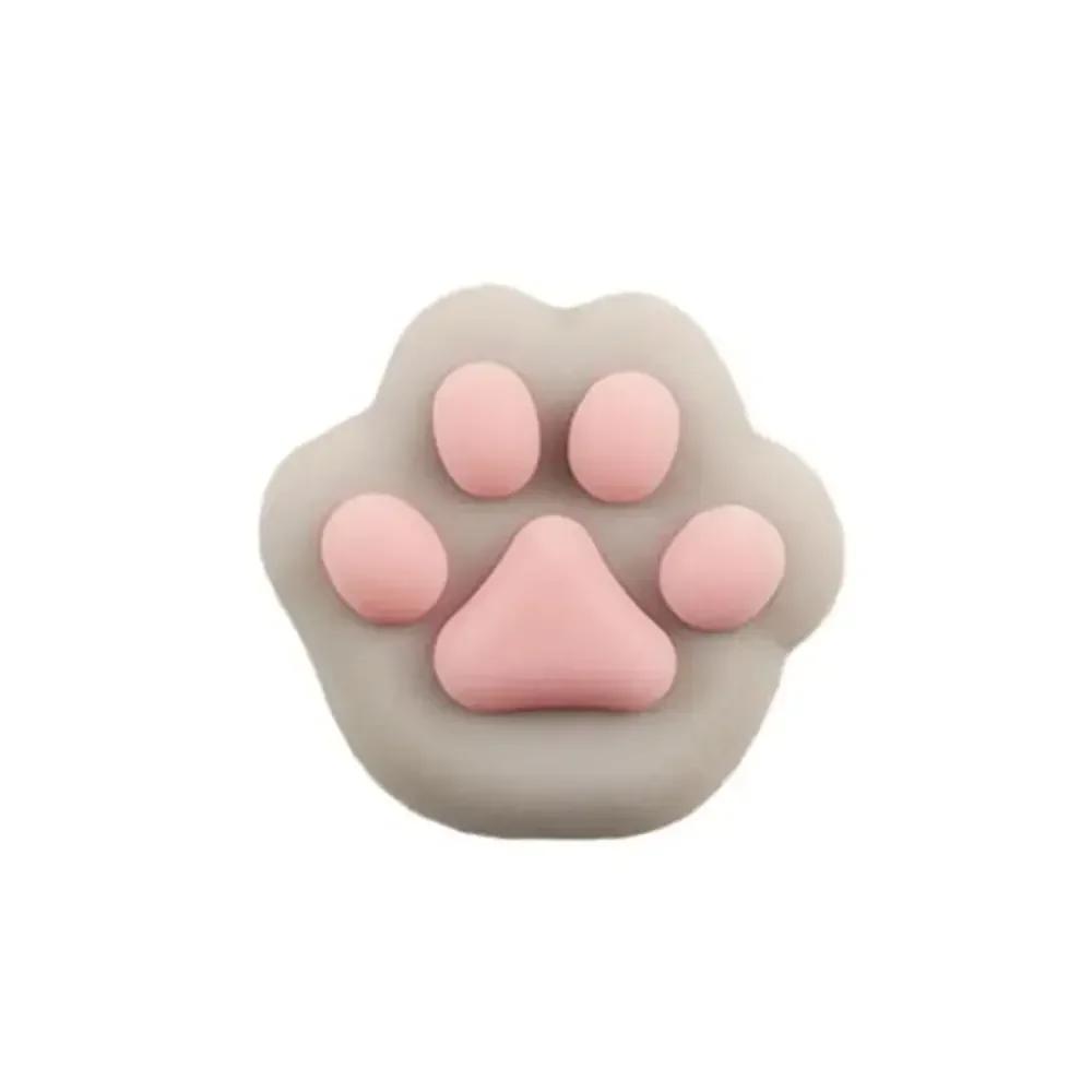 

Taba Squishy NEW Fidget Toy Mini Kawaii Cat Paw Squeeze Toy Cute Pink Small Cat Foot Stress Relief Toys Kids Adults Unique Gifts сірий