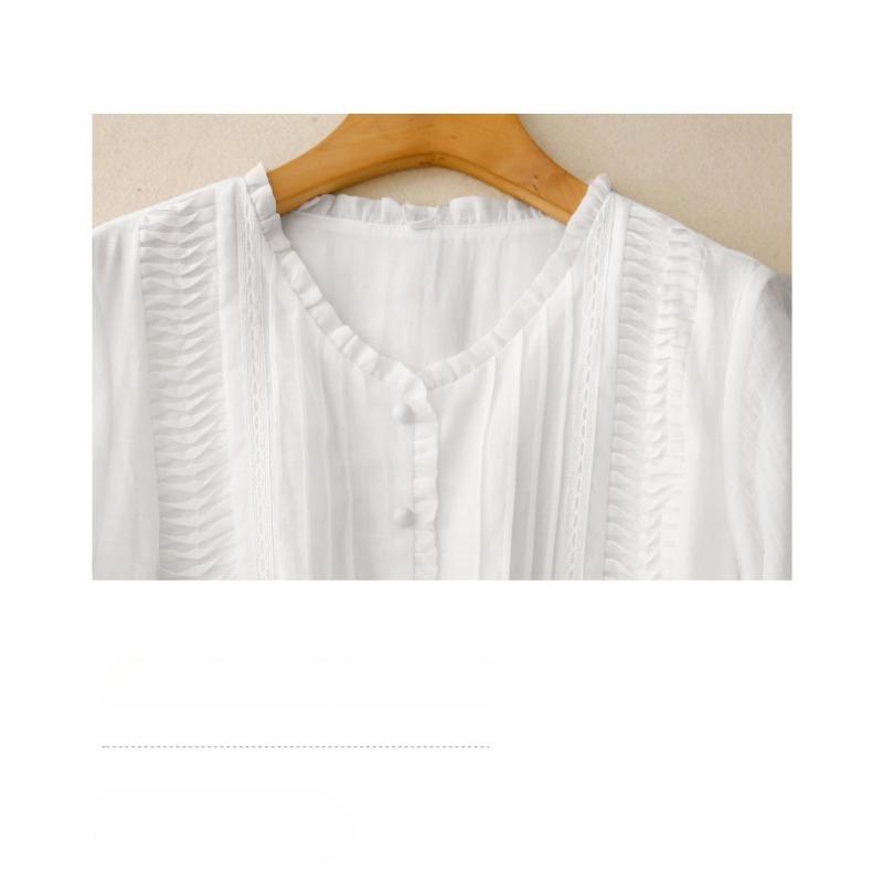 White Cotton and Linen Artistic Long Flowing Travel Beach Skirt Dress