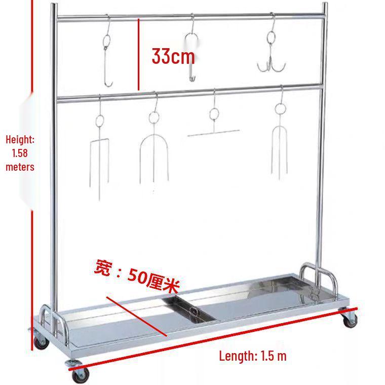 

Stainless Steel Roasting and Drying Rack for Duck, Chicken, Cured Meat, Goose, and Kitchen Use