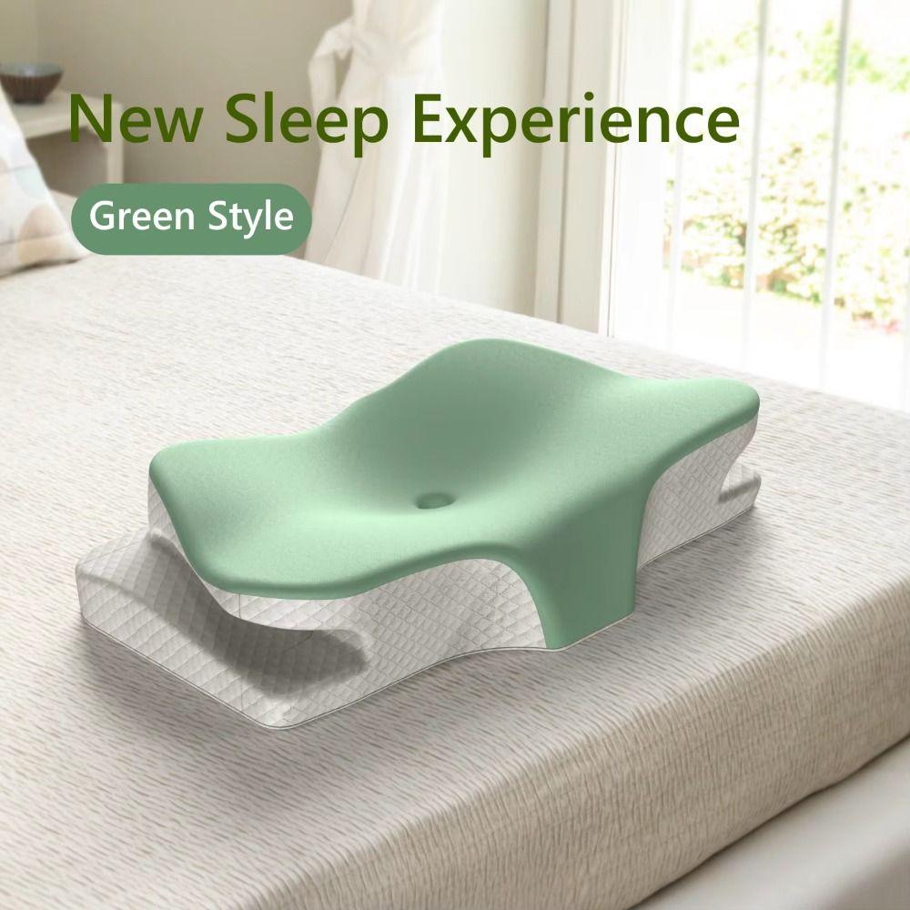 Butterfly Shaped Ergonomic Neck Pillow Slow Rebound Neck Guard Pillow  Cervical Protection