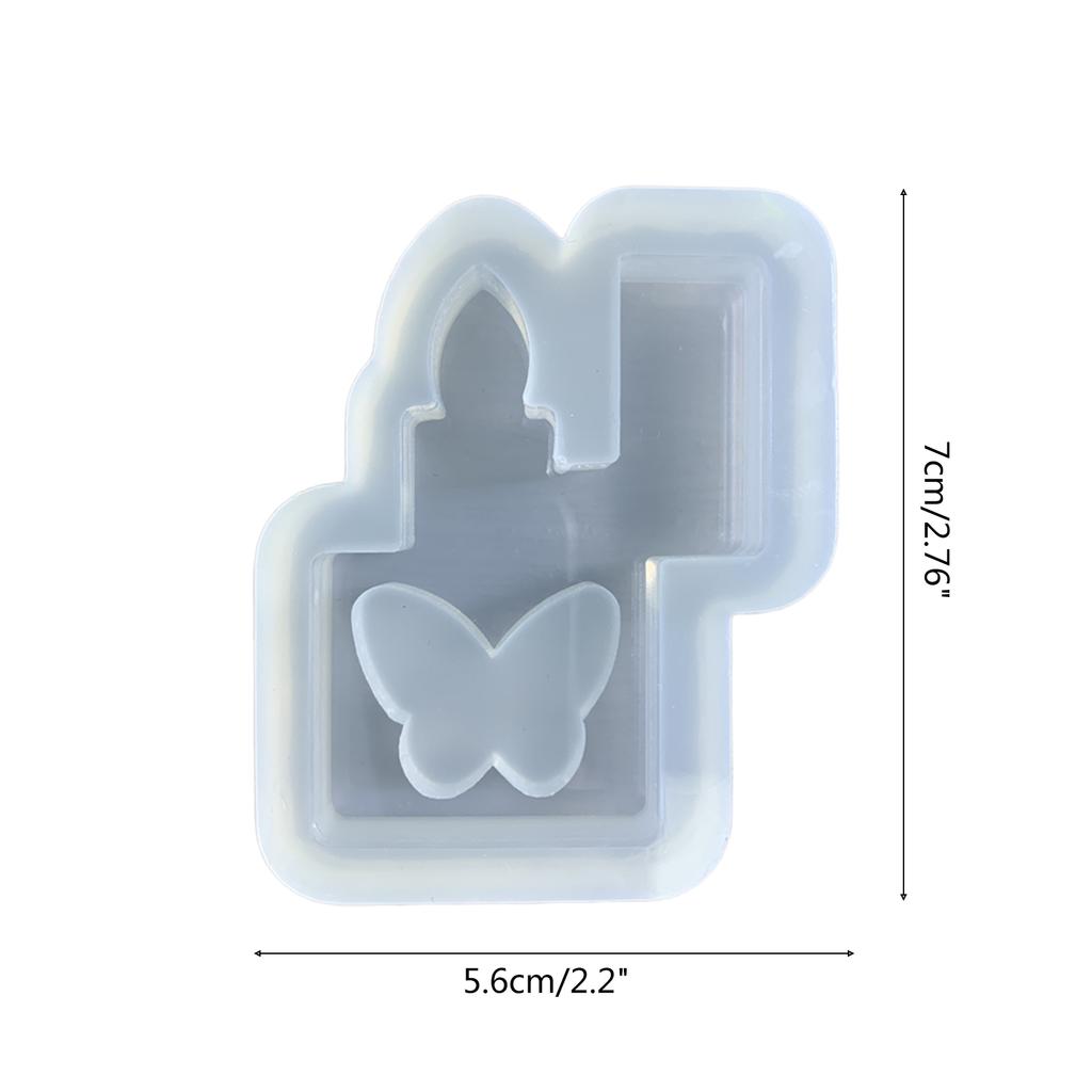 Resin Silicone Molds Quicksand Casting Molds Epoxy Resin Shaker Mold for Jewelry DIY Crafts Making Resin Pendant Mold