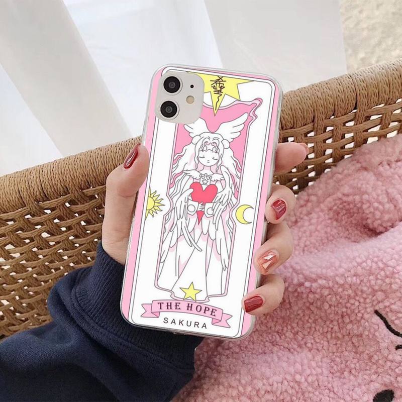Cardcaptor Sakura Magic wand Moon Phone Case pro iphone 13 8 7 6S Plus X 5S SE 2020 XR 11 12 mini pro XS MAX