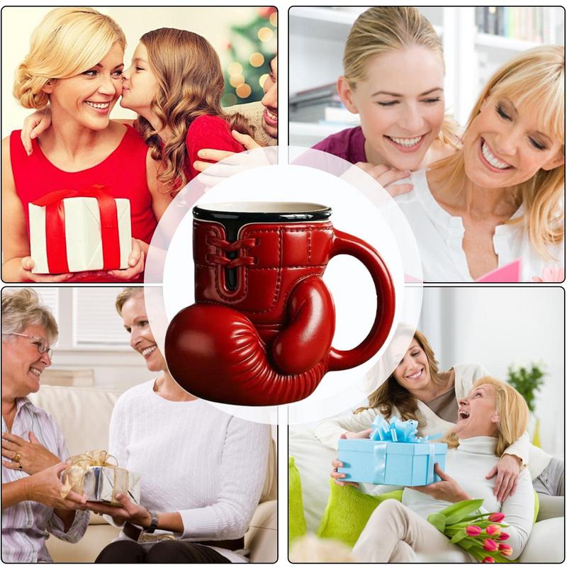 Cartoon Boxing Glove Mug Cup Portable Desktop Centerpiec Funny Water Container Coffee Milk Tea Drinkware For Couple Friend