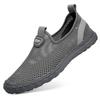 Fashion All-match Mens Sneakers Summer Lightweight Walking Footwear New Men's Loafers Mesh Breathable Flats Mens Slip On Casual Shoes