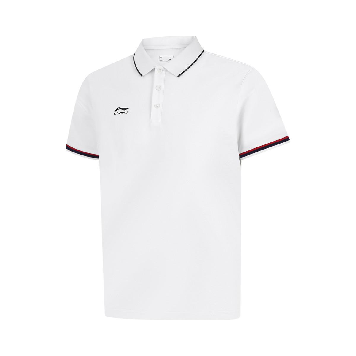 Li-Ning Fashionable Sports Casual Short Sleeve Breathable Polo Shirt Men tops White APLW475-1 S