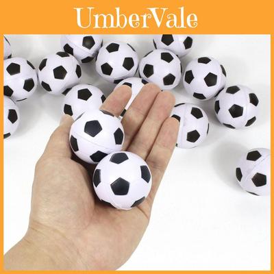 Vit Mini Leksaksfotboll För Barn Mjuk Pu-skum Icke-uppblåsbar Solid Sportboll