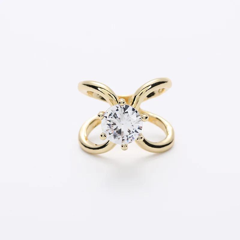 Simple Cross Crystal Scarf Clip for Women Scarves Buckle Holder Shawls Jewelry Accessories