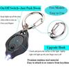 Mini LED Working Light Portable Pocket Flashlight USB Key Lamp With Duals Function Switchs Squeeze Button Keychain Flashlight