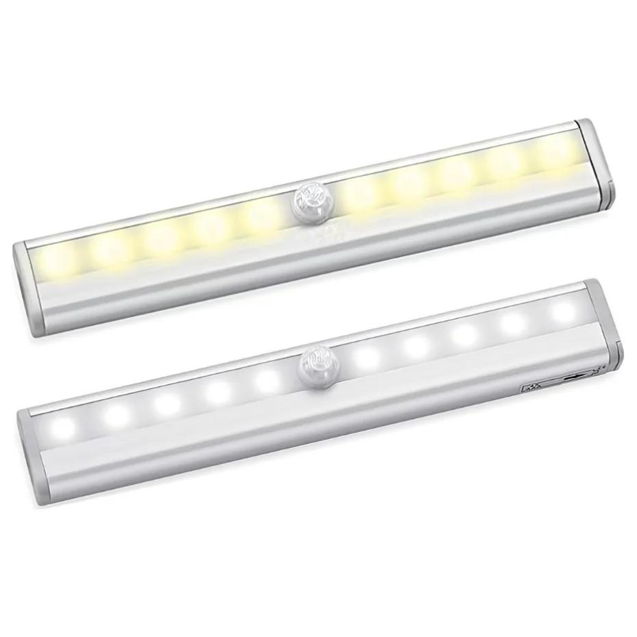6 /10 Leds PIR Motion Sensor LED Cabinet Light Automatic Sensor Wardrobe Closet Lights Drawer Night Light Lamp for Indoor Lamp