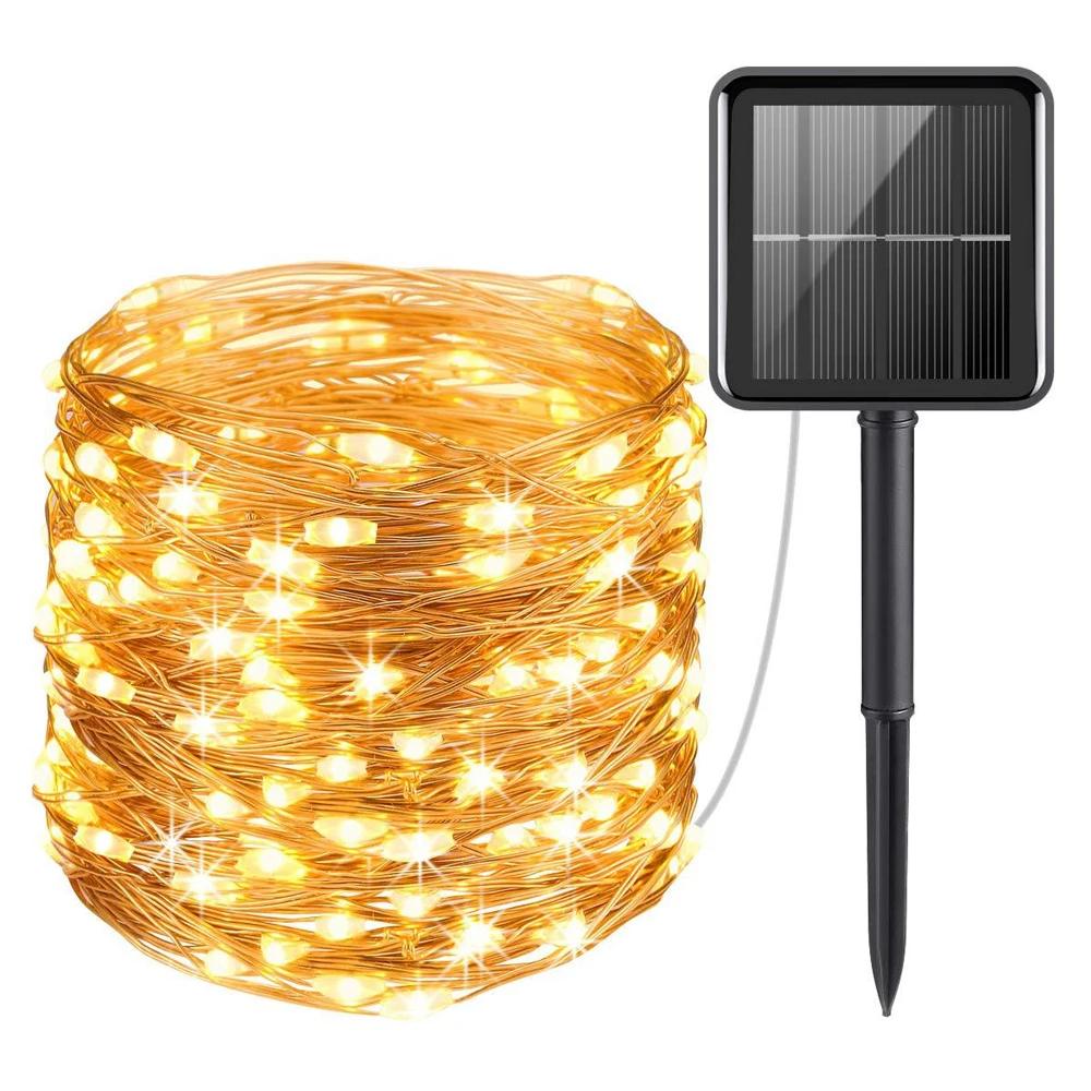 LED Solar Light Outdoor Garden Fairy String Light Led Twinkle Waterproof Lamp for Christmas Patio Tree Party 6m/12m/23m/33m