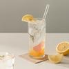 Peach&life Eco-Friendly, Beautiful Straws, Sustainable, Reusable, BPA-Free, Plastic-Free, Stylish Straw (Clear Glass)
