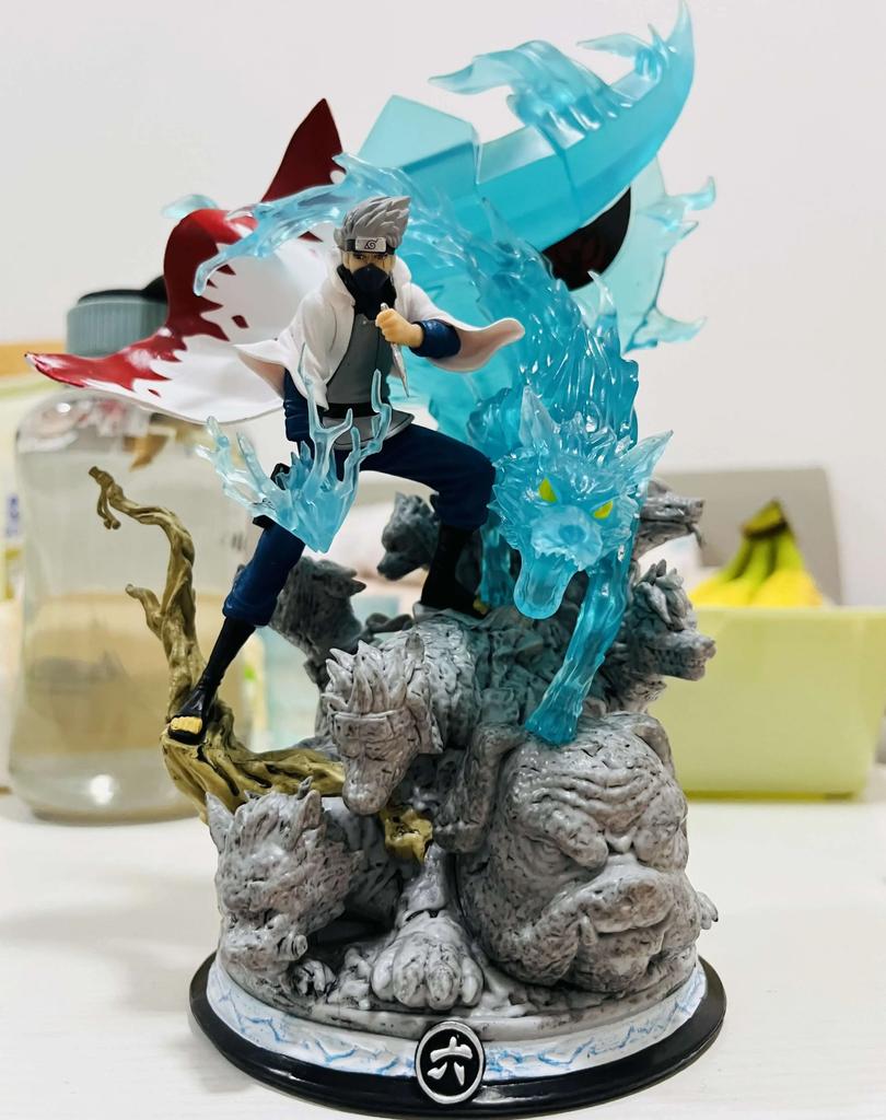 26 cm große Naruto-Anime-Figur Hatake Kakashi, PVC-Figur, GK-Statue, Modellpuppe, Ornament, Sammlerstück, Zimmerdekoration, Schreibtischspielzeug