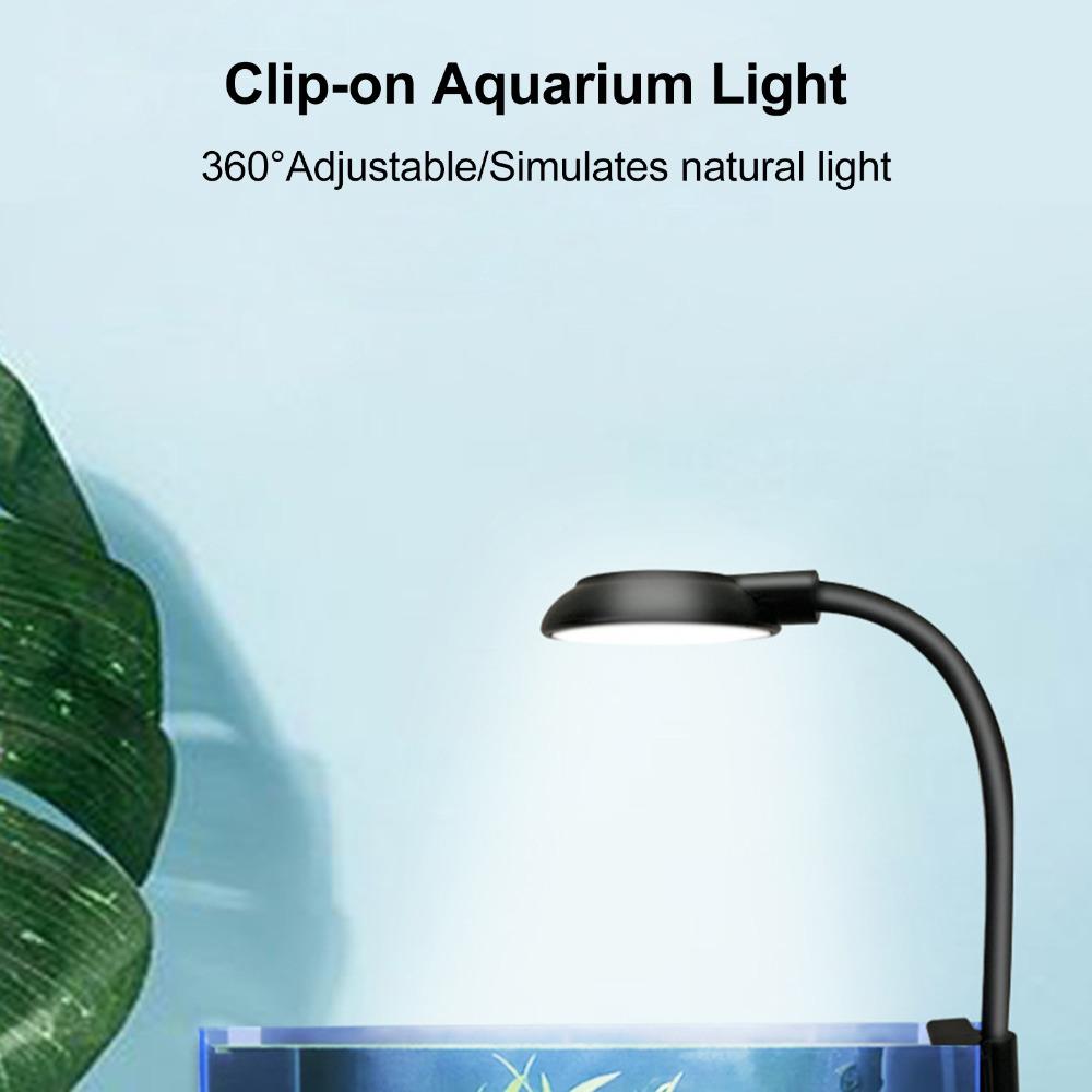 DC 5V Clamp Lamp USB Powered Fish Tank Lamp High Brightness Fish Tank Clamp Lamp  Betta Fish