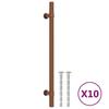Furniture Handles 10 Pcs Bronze 192 Mm Stainless Steel