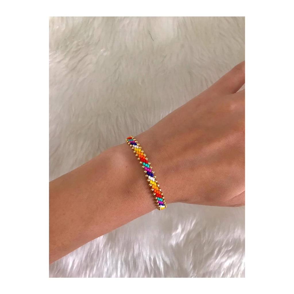 Abstrakte Goldsummenperlen