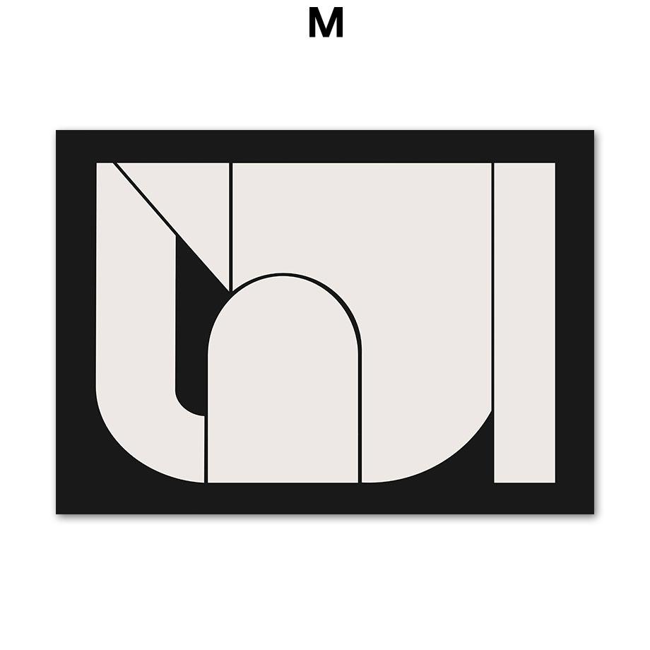 Black White Striped Girl Geometric Lines Curve Posters And Prints Wall Art Canvas Painting For Living Room Decorative Pictures