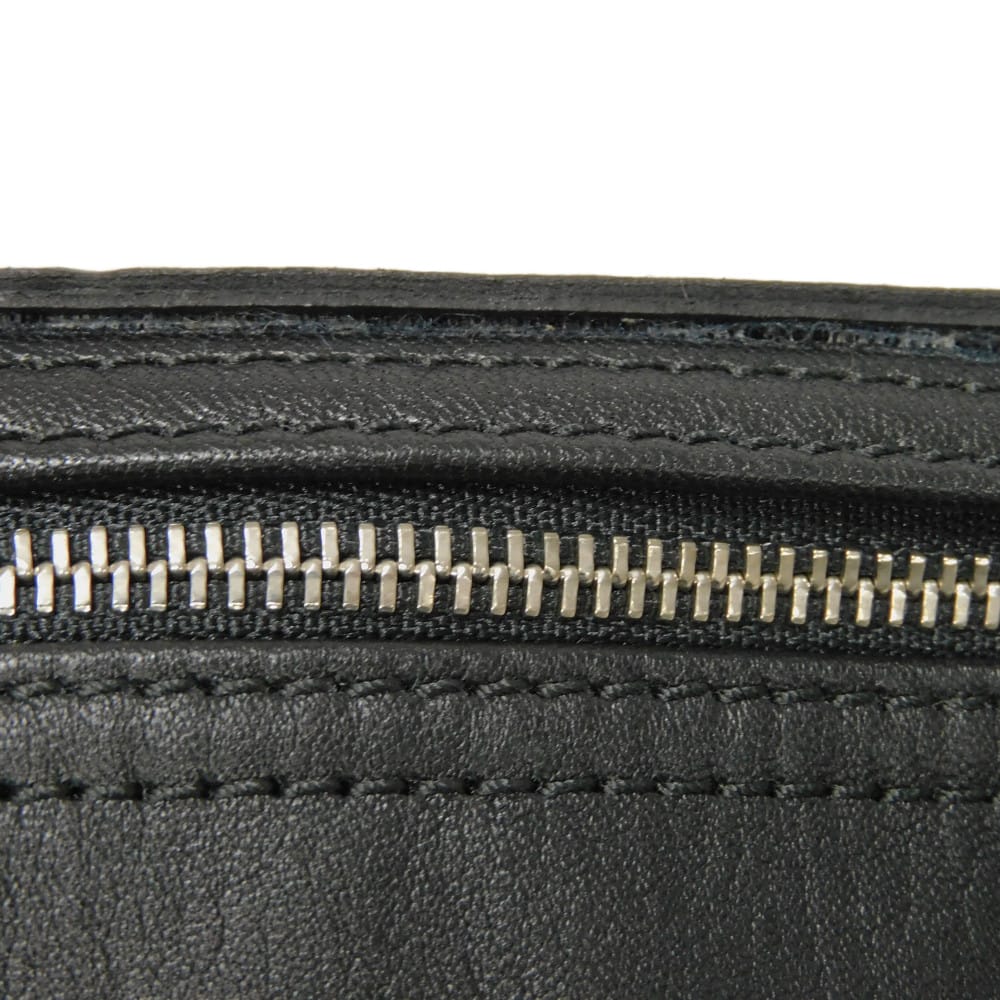 Used Le Pliage Cuir Crossbody Bag 12768 1061737FS 7921 Pochette with Horse Embossing Black Unisex from Japan AUTHENTIC