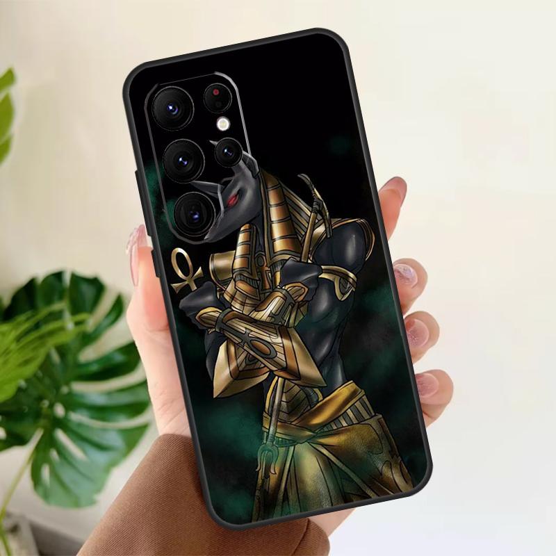

Anubis Ancient Egyptian God Soft Case For Samsung Galaxy S24 Ultra S21 S22 S23 S25 Plus S20 FE S9 S10 S23 FE Phone Cover Galaxy S25Ultra